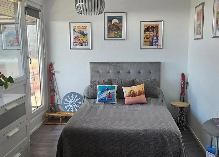 Appartement Terrasse Pied Des Pistes Coeur Station Wifi *